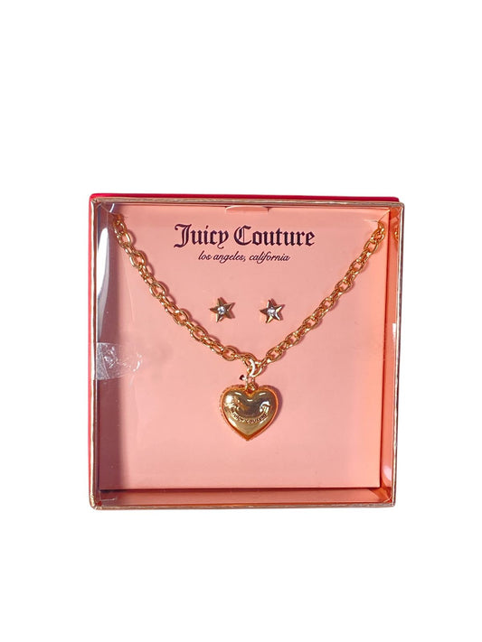 Set de Collar Juicy Couture Corazón con Aretes de Estrella